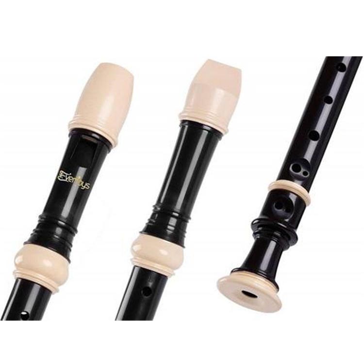 Soprano Descant Recorder 8 Hole With Cleaning Rod Case Instruction