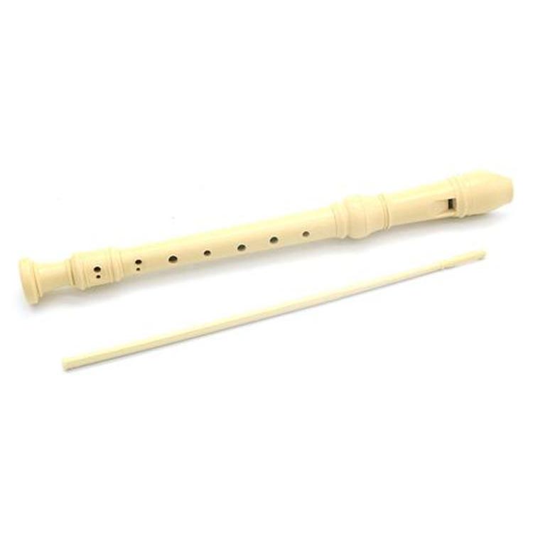 Soprano Descant Recorder 8 Hole With Cleaning Rod Case Instruction 